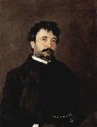 Valentin Serov Portrait of Italian singer Angelo Masini 1890 oil painting